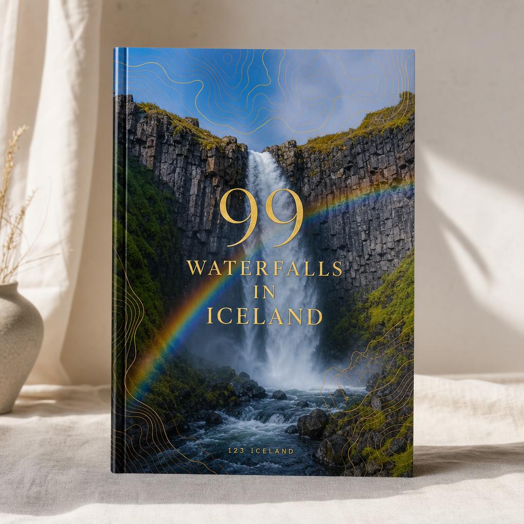 Cover mockup of 99 Waterfalls in Iceland